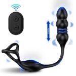 Anal Plug Vibrating Penis Ring Anal Beads Prostate Massager Vibrator Anal Toys - Image 3
