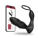 Lurevibe – Mason APP/Controller & 9-Telescopic /Vibration & Cock Rings Prostate Massager