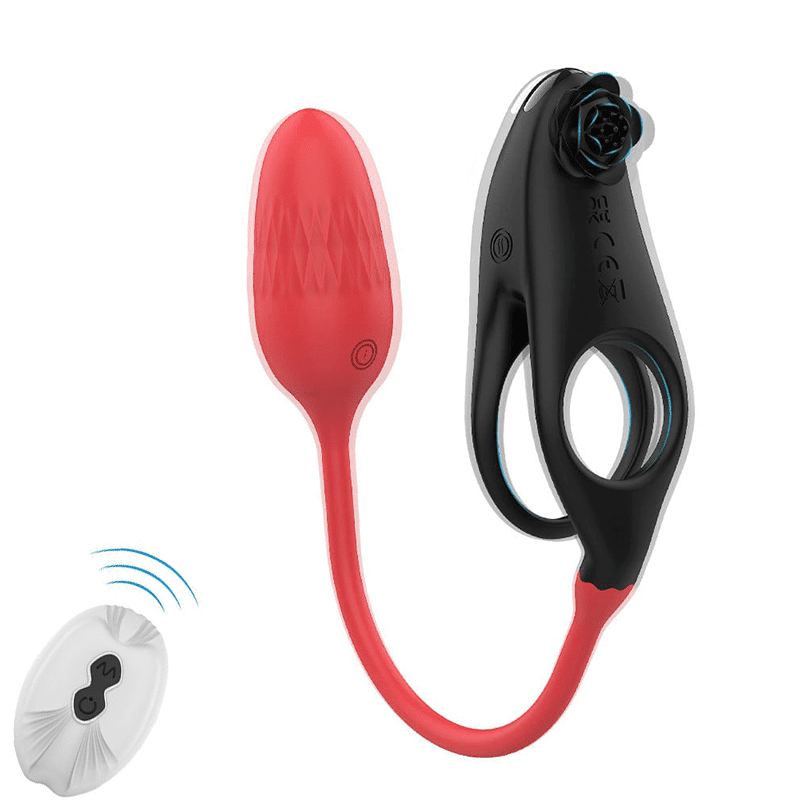 1_15_5fe362b2-2b90-4246-af38-a7b91dbecc91 Detachable Design Vibrating Cock Penis Ring With Anal Plug for Couple - Image 1