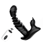Lurevibe – Telescopic Prostate Massager For Men And Women Double Shock Masturbation G-spot Vestibule Anal Plug Sex Toy Wholesale