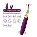 10-Speed Multifunctional Interchangeable Head Vibrating Wand - Image 3