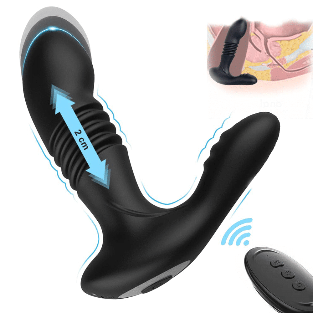 3ab1a5da133e293e638d1316f328e5b9 Lurevibe – Men’s Retractable Prostate Anal Plug G-point Stick Vibrator - Image 1