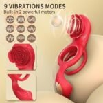 Lurevibe – Cock Ring with Rose Clitoral Stimulation - Image 3