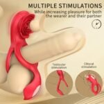 Lurevibe – Cock Ring with Rose Clitoral Stimulation - Image 8