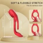 Lurevibe – Cock Ring with Rose Clitoral Stimulation - Image 6