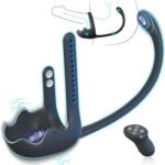 3-in-1 Vibrating Testicle Taint Anal Stimulator with Adjustable Vibrating Cock Ring - Image 7