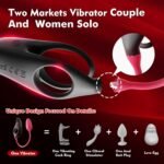 Detachable Design Vibrating Cock Penis Ring With Anal Plug for Couple - Image 3