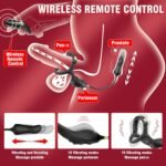 2 In 1 penis Ring thrusting anal Prostate Massager with Adjustable ring buckle - Image 3