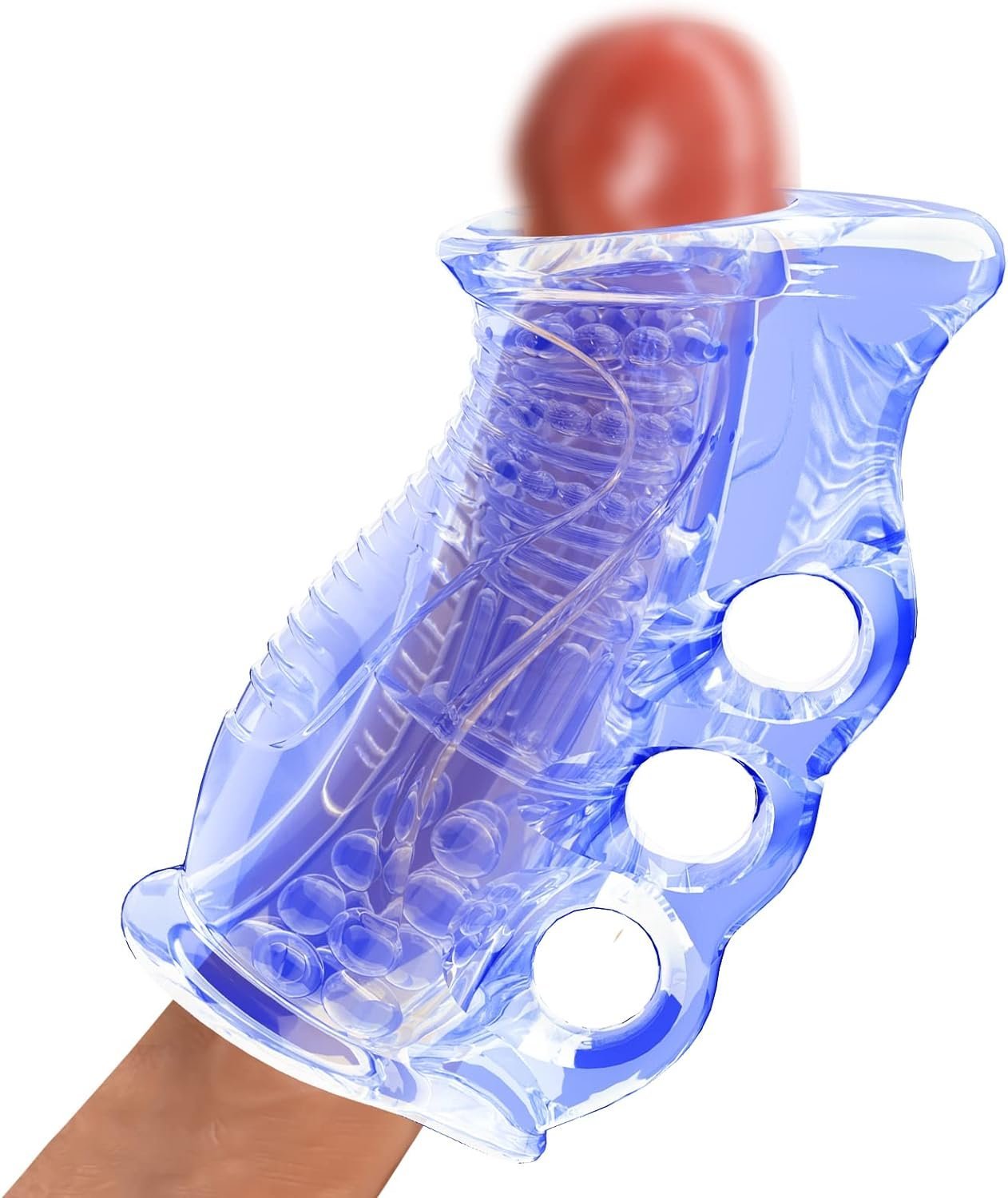 71PLARz0JQL._AC_SL1500 Manual Open-Ended Sleeve Blowjob Male Stroker for Men Masturbation - Image 1