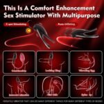 Detachable Design Vibrating Cock Penis Ring With Anal Plug for Couple - Image 4