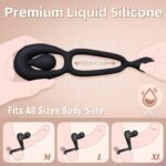 Vibrating Dual Cock Ring with Adjustable Beads - Image 6