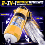 Spaceman 2 in 1 Automatic 7 Telescopic 7 Rotating Male Masturbator - Image 2