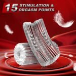 Manual Suction Penis Sleeve Blowjob Male Masturbators with 15 Extruded Beads - Image 4