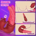 3 in 1 Rose Muncher Octopus Tentacle Swinging G-spot Vibrator - Image 4