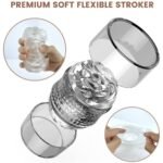 Open Ended Manual Suction Blowjob Penis Stroker with Case - Image 3