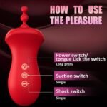 Big Mouth Clitoris Suction Anal Bead Vibrator with 10 Tongue Licking Modes - Image 7