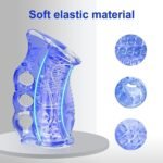 Manual Open-Ended Sleeve Blowjob Male Stroker for Men Masturbation - Image 4
