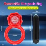 Vibrating Rose Penis Ring Clitoral Stimulation For Couple - Image 6