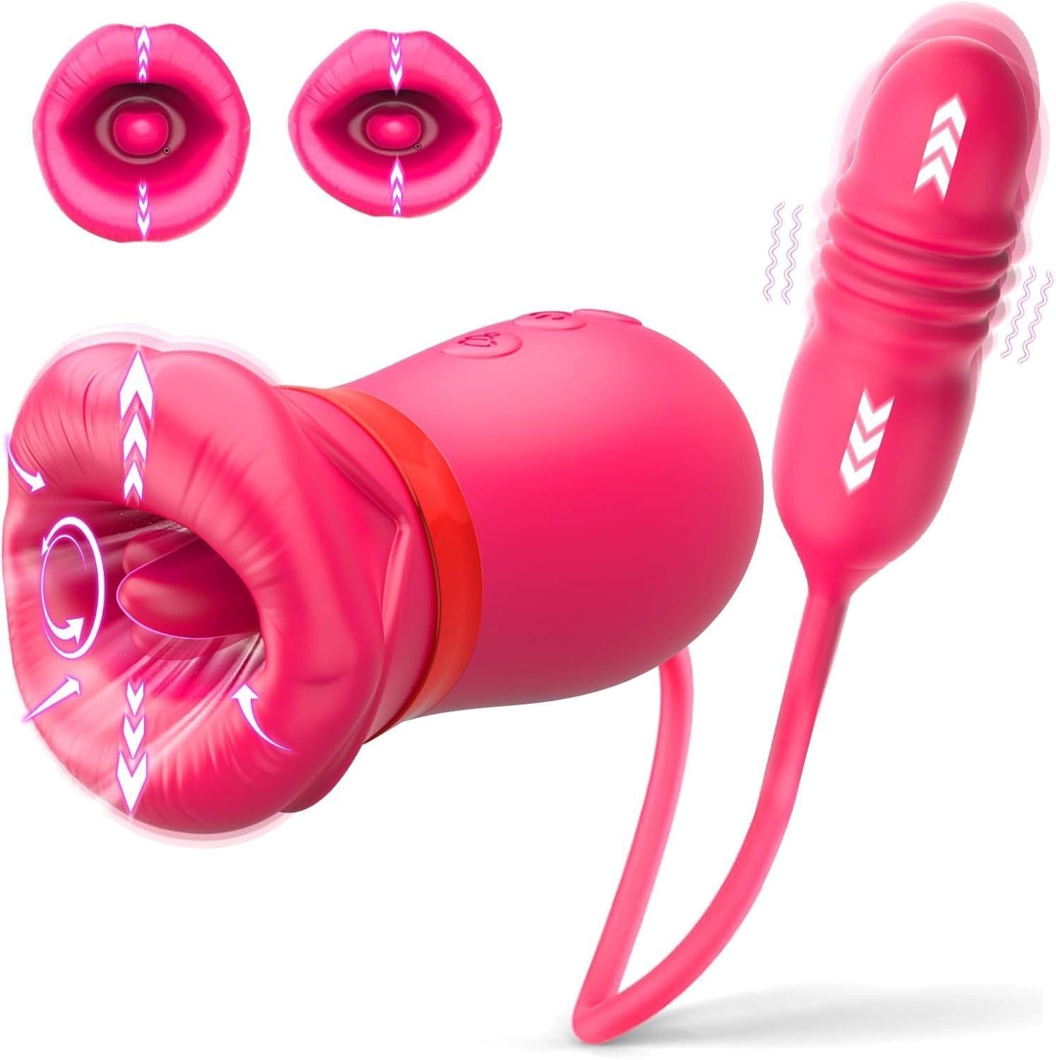 O1CN01uUyKFw2KJ5Va6pBzr__2217180089535-0-cib Big Mouth 5 In 1 Mouth Suction Clitoris Thrusting G-spot Vibrator - Image 1