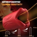 Penis Vibrator 2 in 1 APP Controlled Male Masturbator 9 Modes Lips Wrapping Waterproof - Image 7