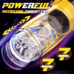 Spaceman 2 in 1 Automatic 7 Telescopic 7 Rotating Male Masturbator - Image 3