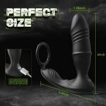 Lurevibe – Mason APP/Controller & 9-Telescopic /Vibration & Cock Rings Prostate Massager - Image 2