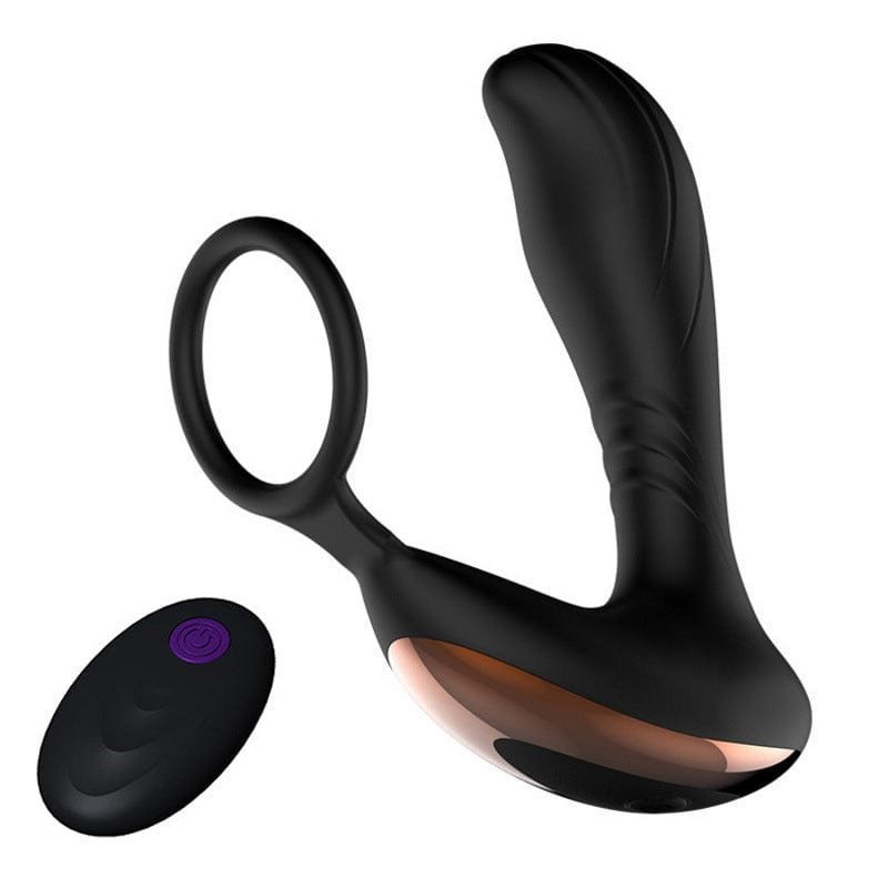 fc5e7c7d18082f9142c924217a08da2d Vibrating Prostate Massager Anal Vibrator with Cock Ring & Remote - Image 1